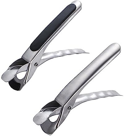 Operitacx 2 Uds Elevador De Bandeja Y Soporte Para Cuenco Cacerola De Acero Inoxidable Sartenes Para Horno Pinza Para Pizza Placa Caliente Elevador De Placa Caliente Clip De Cocina