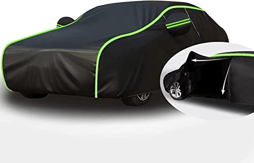 Autoabdeckung Hagelschutz FüR VW Tiguan SUV 2016-2020 2021 2022, Hagelschutzplane Auto, Abdeckplane Auto Outdoor Wasserdicht Atmungsaktiv, Autogarage Abdeckung, Uv Beständig ( Color : 1 , Size : With