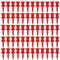 Golf Tees Kunststoff Driver, 120 Stück Rote Golf-Tees aus Kunststoff, Castle Golf-Tees, Langlebig Abstufung Castle Tee, Premium Langlebig Abstufung Castle Tee, 3.1 cm