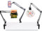 guofa Support de tablette col de cygne avec clip pour cadre de broderie, bras réglable pour appareils de 4,5 à 13 pouces, support flexible pour iPad, lit, bureau, cuisine, broderie et lecture