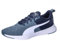 PUMA Unisex Kinder Flyer Runner Jr Sneaker, Club Navy Gray Skies Puma White, 37 EU