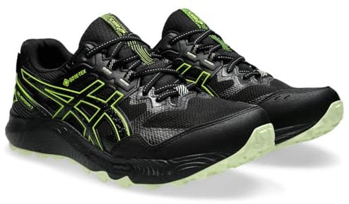 ASICS Homme Gel-Sonoma 7 GTX Sneaker, Noir/Jaune DE SÉCURITÉ, 44 EU