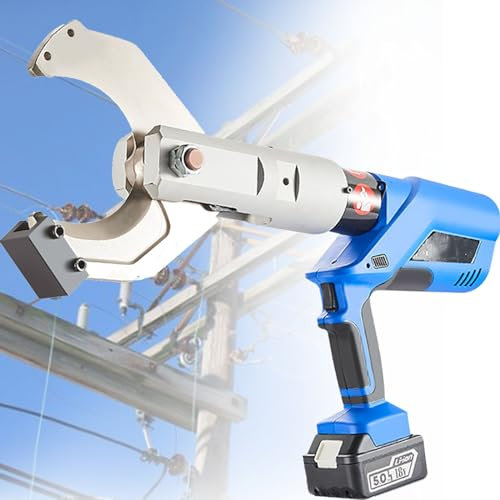 SACLMD Cable Cutters,Ratcheting Heavy Duty Cutters,Heavy Duty Ratchet Cable Cutter,Hydraulic Cable Shears,Great for Cable Preparation,110V