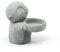 HYFAN Kleine Sandstein-Buddha-Statue, Zen, Mönch, Skulptur, Kerzenhalter, Figur, Blaustein-Design, betendes Ornament, Heimbüro, Feng Shui-Dekoration, für Glück, Reichtum (Jizo-Mönch)
