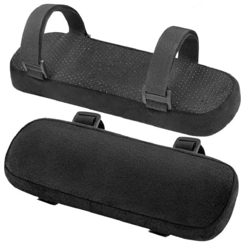 VYIBPDY 2 Stücke Armlehnen Pads,Stuhl Armlehne Pads,bürostuhl kissen,Memory-Schaum,Ergonomische Armlehnenpolster,für Schreibtischstuhl Gaming Stuhl Rollstuhl,23,5×7,5×3cm