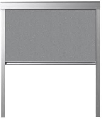 BAUBAY Verdunkelungs-Rollo für Dachfenster Graphit FAKRO | ARON | OptiLight | ERW,Fenstercode: 114/140 – einfache Montage | Fast vollständige Verdunkelung | schmutzresistentes Material