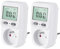 KETLER - MS216TOP - 2 X Compteurs électriques prises mobiles (2 pcs) - Wattmètre - 16 A / 3600 W - Prises France - Multifonctions