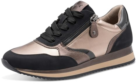 Jana Damen Sneaker flach mit Reißverschluss Vegan