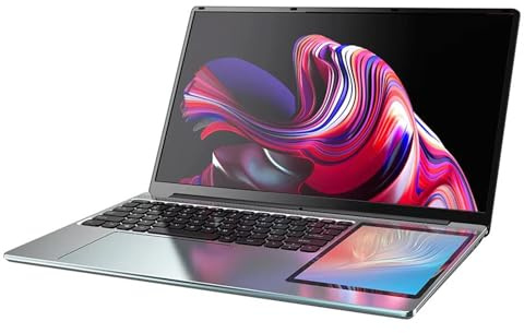 CYMINILMDPC L10 12th Gen N100,Dual Screen Laptop,15.6 Inch IPS + 7'' Touch,16GB DDR4 256GB SSD,Slim Office Notebook PC Computer