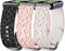 3 Stück Silikonarmband Kompatibel mit Samsung Galaxy Fit 3 Armband, Weiches Silikon Verstellbare Fitness Ersatzbänder Kompatibe für Samsung Galaxy Fit 3