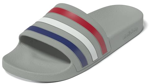 adidas Unisex Adilette Aqua Slides, grey two/mystery ink/pure ruby, 42 EU