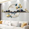 acfeco 3D Wanddeko Metall, Wohnzimmer Metallbilder Modern, Gingko Handgemachte Wandskulpturen, Metalldeko Wand für flur Wohnzimmer Büro Schlafzimmer Hotel Esszimmer, 130x59cm
