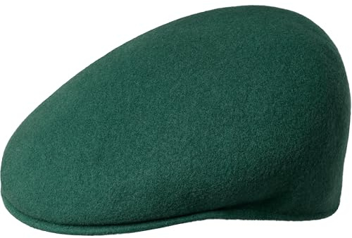 Kangol 504 Flat Cap by Women/Men - Men´s hat Wool with Peak All-Season Spring Summer Autumn Winter - S (54-55 cm) Dark Green
