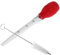 ULTECHNOVO Pompetta per Arrosto Silicone con Pulizia Accessorio per BBQ Marinature e Pollame e Carni