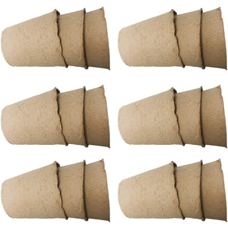 Milisten 1 Satz Biologisch Abbaubare Anzucht Töpfe Pflanzgefäße Für Anzucht Von Sämlingen Umweltfreundliche Gartenwerkzeuge Für Pflanzenpflege 100 Stück