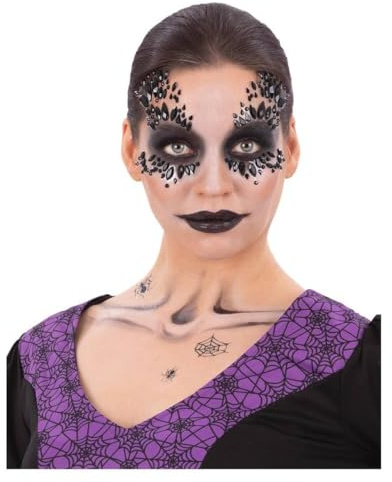 Smiffys Make-Up FX, Deluxe Black Widow Kit