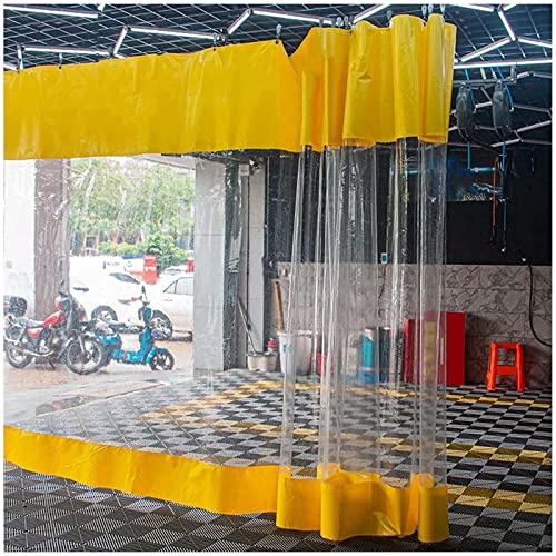 Toile transparente coupe-vent en toile PVC pour pergola/terrasse/balcon Bâche imperméable 2,5 x 2,5 m/2 x 3 m (l x H) 2,2 x 3,5 m