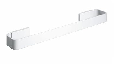 COSMIC NEA Handtuchhalter, gerade, Edelstahl, 400 mm, Dual Fixing, Mattschwarz (Weiß)
