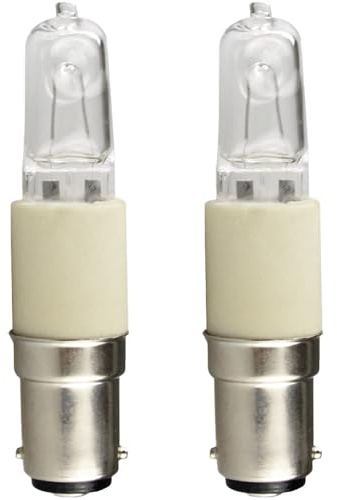 NCC-Licht 2x Eco Röhrenlampe Lampe Röhre B15d 150W Dimmbar | kompakte Abmessungen Ø13x80mm, stufenlos dimmbar, kompatibel mit Halolux Ceram 64498