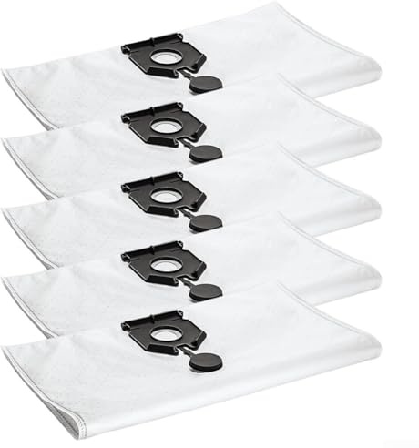 Bolsas para aspiradora compatibles con NT 30, 2.889-154, paquete de bolsas de polvo no tejidas para uso industrial en seco y húmedo, suministros de limpieza de garaje de taller