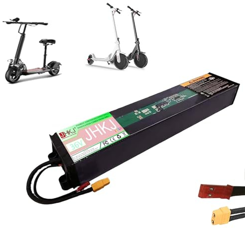 JHKJ 36 Volt Electric Scooter Battery 36V 6Ah 7.8Ah 9Ah 9.6Ah Folding Scooter Lithium Battery Replacement with BMS Protection Board for M365 E-Scooter Motor Accessory