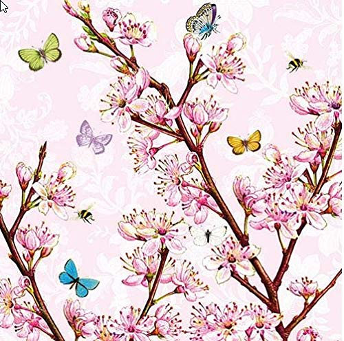 Luxury Paper Napkins - Rose Blossom Pink 33cm (pack of 20)