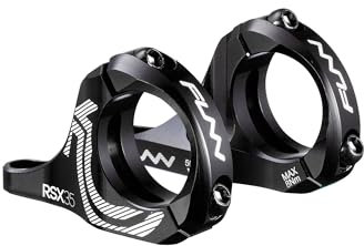 FUNN RSX Mountainbike Direktmontage Vorbau mit 35mm Lenkerklemmung, 2-teiliges leichtes Split-Design für Dual Crown Gabeln, verstellbare Verlängerung von 45-50mm mit 30mm Erhöhung (Schwarz)