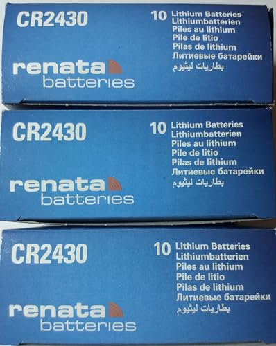 Renata CR2430 - Confezione da 30 pile al litio da 3 V