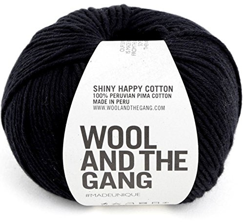 Wool and the Gang Shiny Happy Cotton 18 Cinder Black