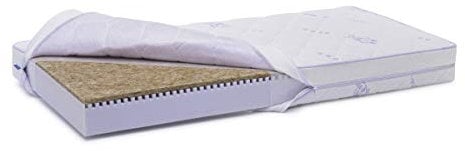 Premium Nature Coco, Babymatratze, Zweiseitige Kinderbettmatratze, Kindermatratze, Kinderbett, Medizinisch Produkt, Kokos Matte, Schaum, Latexfrei, Reißverschluss (120 x 60 x 10 cm)