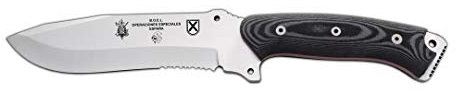 J&V Adventure Knives JV Cuchillo BOEL MOEL para Caza, Pesca, Supervivencia y Bushcraft Realizado en Albacete + Portabotellas de Regalo