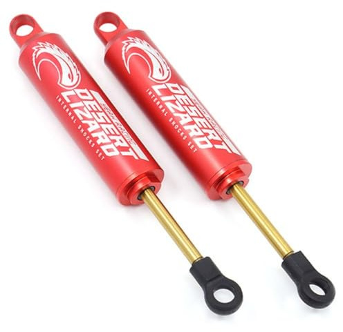 Yeah Racing 120 mm Desert Lizard zweistufiger interner Federdämpfer Paar rot für Crawler