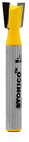 Yonico 14113q 14 X 3/8-Inch Dovetail Router Bit 1/4-Inch Shank