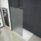Aica Sanitär Duschwand Walk In Dusche 140cm Duschabtrennung 10mm NANO Milchglas Glas Duschtrennwand 200cm Höhe Splitterschutzfolie