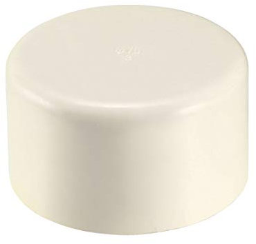 sourcing map 75mm PVC Pipe Cap Fitting, Slip End Caps DWV(Drain Waste Vent) White 2Pcs