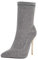 LUXMAX Donna Stivali Elasticizzati Tacco Alto Spillo 10 CM a Punta Stivaletti Tacchi Alti Slip-on Boots (Argento) - 43 EU