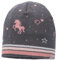 maximo Mini Girl-Mütze, randlos Jacquard, Einhorn Made in Germany 51 mittelgraumeliert/Dogwood