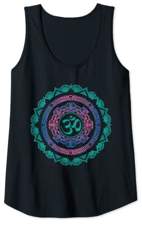 Damen Yoga Mandala Om Symbol Buddha Yogi Geschenk Tank Top