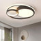 Style home 55W LED Deckenleuchte Deckenlampe 50x8,5cm, dimmbar mit Fernbedienung 3000K-6000K, Runde Lampe aus Metall für Wohnzimmer Schlafzimmer Arbeitszimmer Büro Küche(Schwarz)
