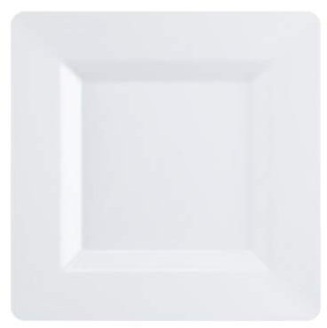 Decorline Weiße quadratische Teller - 16,5 cm | Carre Collection | 10 Stück