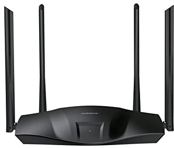 ioGiant WiFi 6 Router AX1800 Smart Wireless Router, Dual Band Gigabit Wi-Fi Router for Home & Gaming, Connects Up to 40+ Devices, 1201Mbps 5GHz + 574Mbps 2.4GHz, Easy Setup, Parental Controls, MU-MIMO