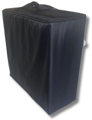 Natalia Spzoo Aufbewahrungstasche für klappmatratze, Allzwecktasche wasserabweisend aus Nylon (Schwarz-Matratze: 200x70x10cm)