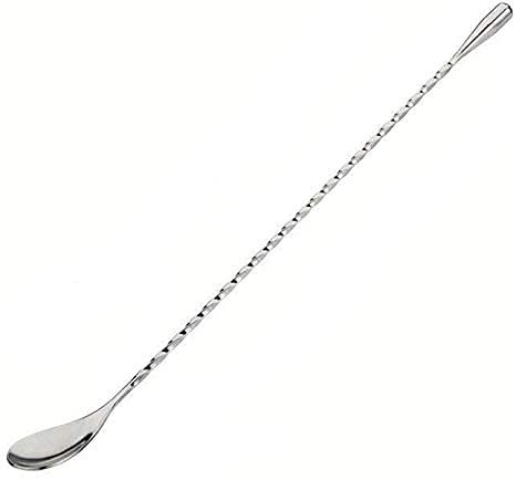Cuillère à mélanger en acier inoxydable 304, pour barman ou usage domestique, 30,5 cm