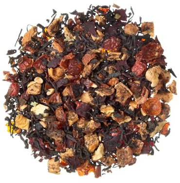 TEA SHOP - Té Negro BerryFields 100g - 50 Tazas - Formato a Granel - Black tea - En Hojas - Mezcla con fruta silvestre y remolacha, ideal para los desayunos y las meriendas - Té Frío - Perfecto para