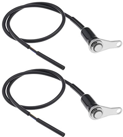 VGOL Lot de 2 interrupteurs de guidon de moto en acier inoxydable étanche avec lumière LED pour démarrer l'angle de départ, interrupteur de commande à bouton unique