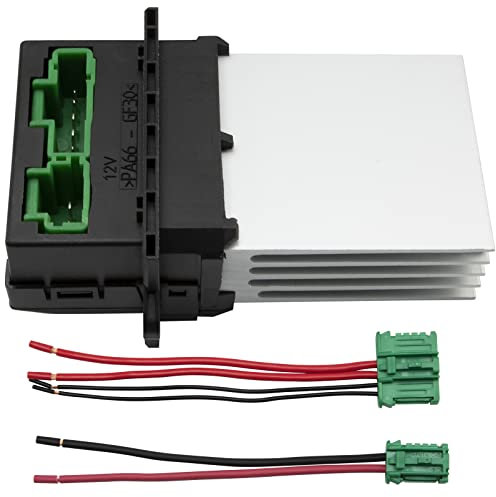 ZEALfix Resistance Chauffage+Connecteur 6441.L2 7701048390 pour Scenic 2 Peuge0t 107 207 607 C5 C3 C2 Grand Megane 2 Clio 3 Twingo Modus 7701207718 6441l2