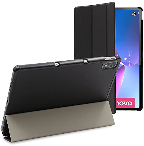 ebestStar - Cover per Lenovo Tab P12 Pro, Custodia Protezione Flip Magnetica, Slim Case Sottile Pelle PU, Nero