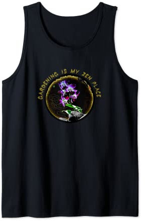 Gardening Is My Zen Place Japanische Orchidee T-Shirt, Violett Tank Top