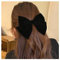 Inilbran Fermagli per Capelli con Fiocco in Raso Vintage Grandi Fermagli per Capelli con Fiocco di Velluto Fermagli per Capelli con Fiocco di Nastro Invernale Fermagli per Capelli con Fiocco (Nero 2)