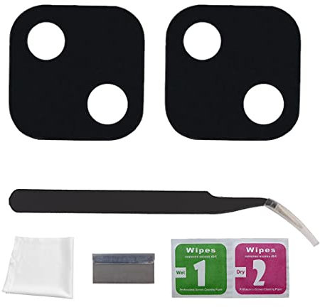 Eonpam 2 Pack Kamera Glas für (Google Pixel 4A) Original Rückseite Kamera Linse Glas Ersatz HD Kameraschutz Camera Glass+ Reparatur Set
